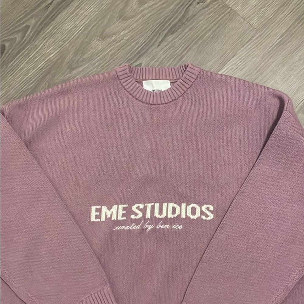 EME Studios Women's Crewneck Sweater Purple